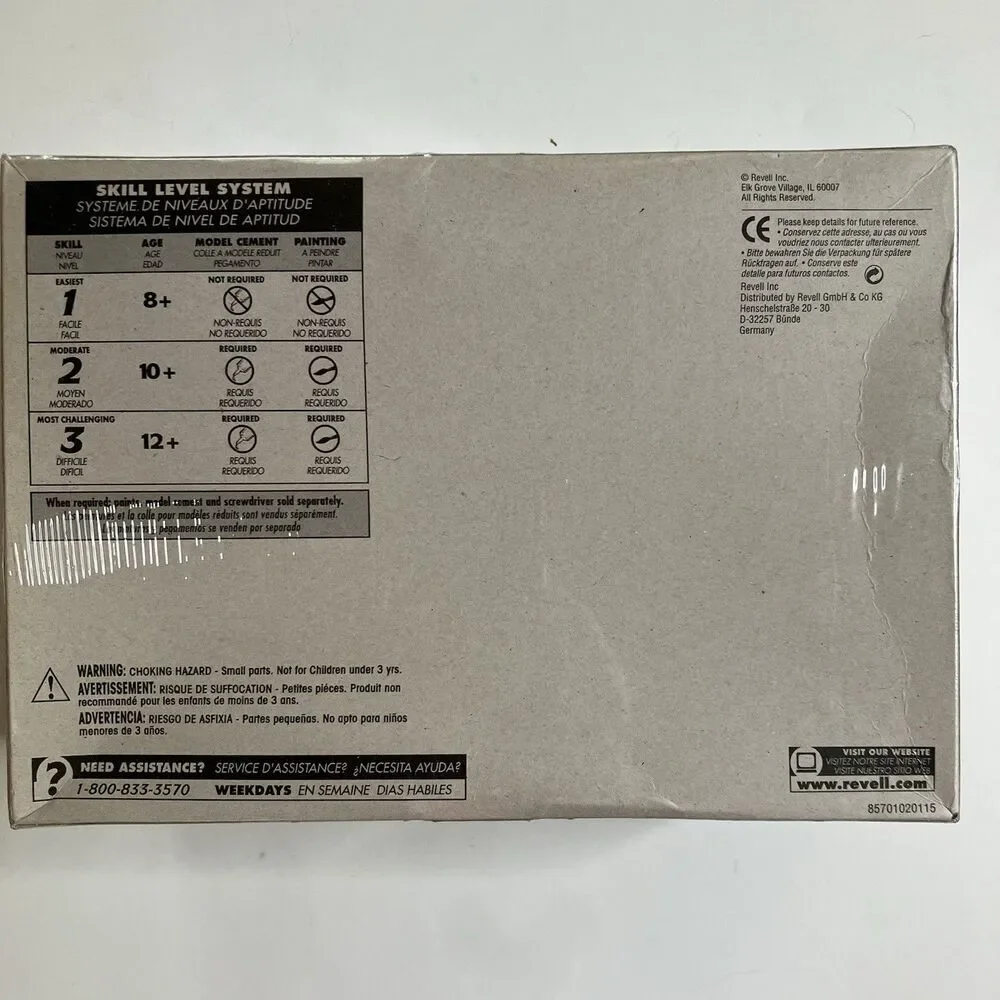 2011 Revell Ferrari 458 Italia 1/24 Scale Model Kit Factory Sealed Skill 3